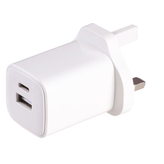 USB-C + USB-A Dual PD Home Charger <br> UK